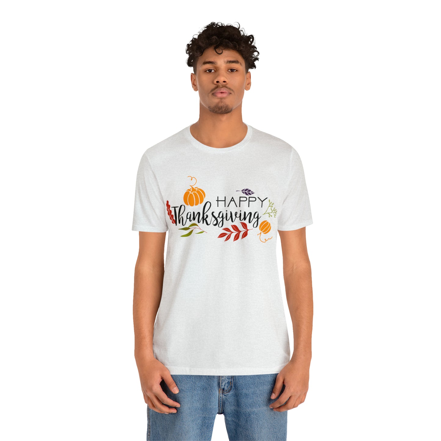 Happy Thanksgiving Jersey Short Sleeve Tee