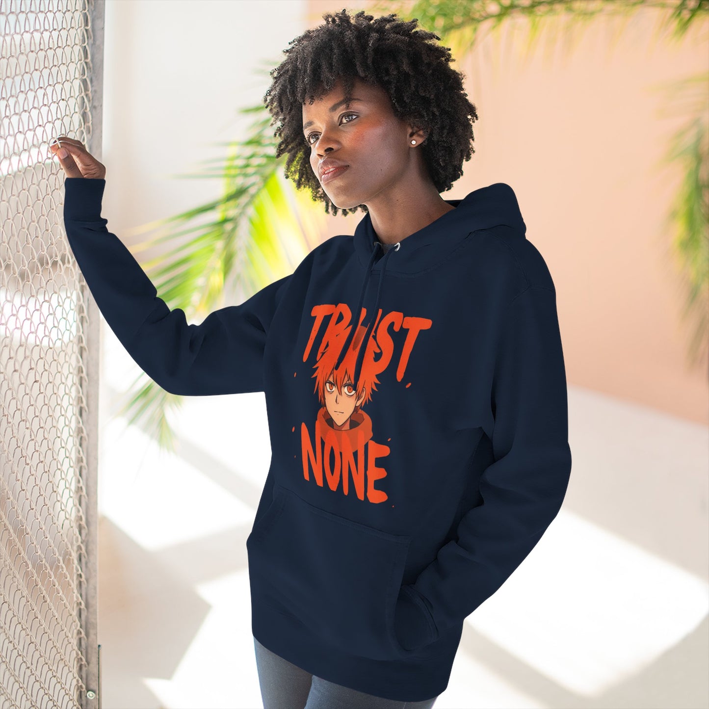Fleece Hoodie Trust None Design