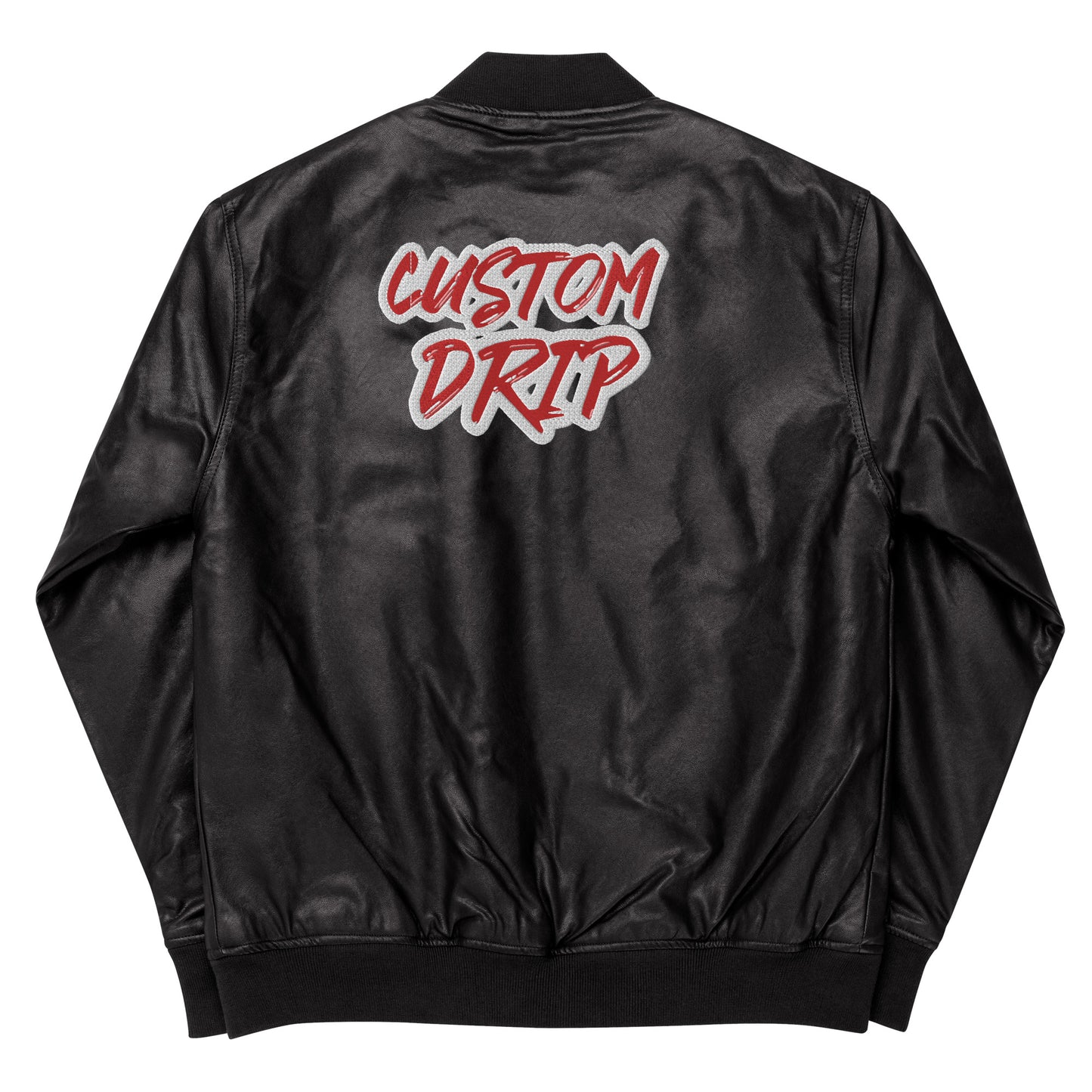 Custom Drip's Leather Bomber Jacket