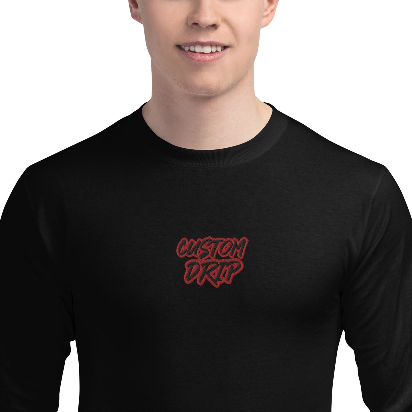 Custom Drip's Men's Champion Long Sleeve Shirt