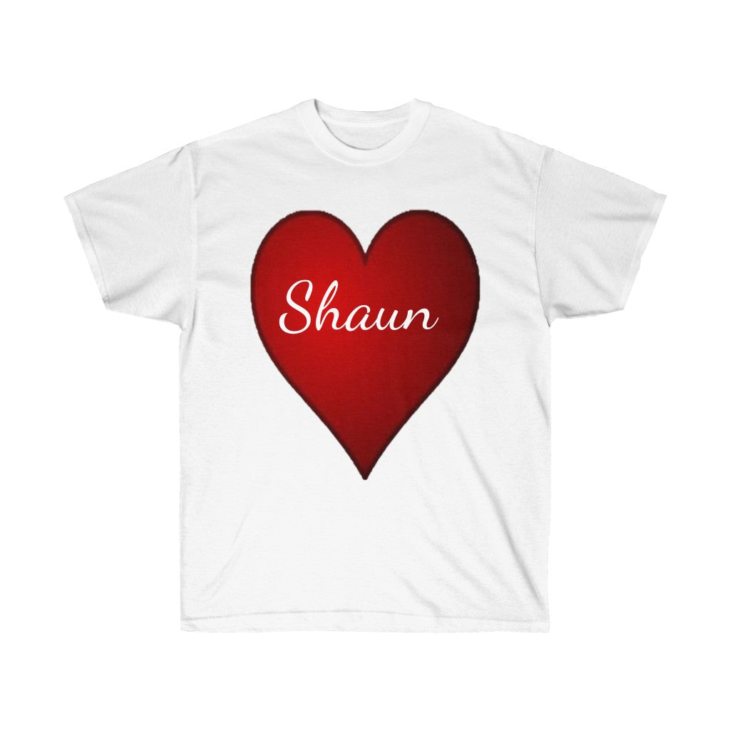 Personalized Unisex Tee, Valentine's Day Tee, Heart Tee, Love T-shirts, Personalized t-shirt, Custom t-shirts - CustomDripStore