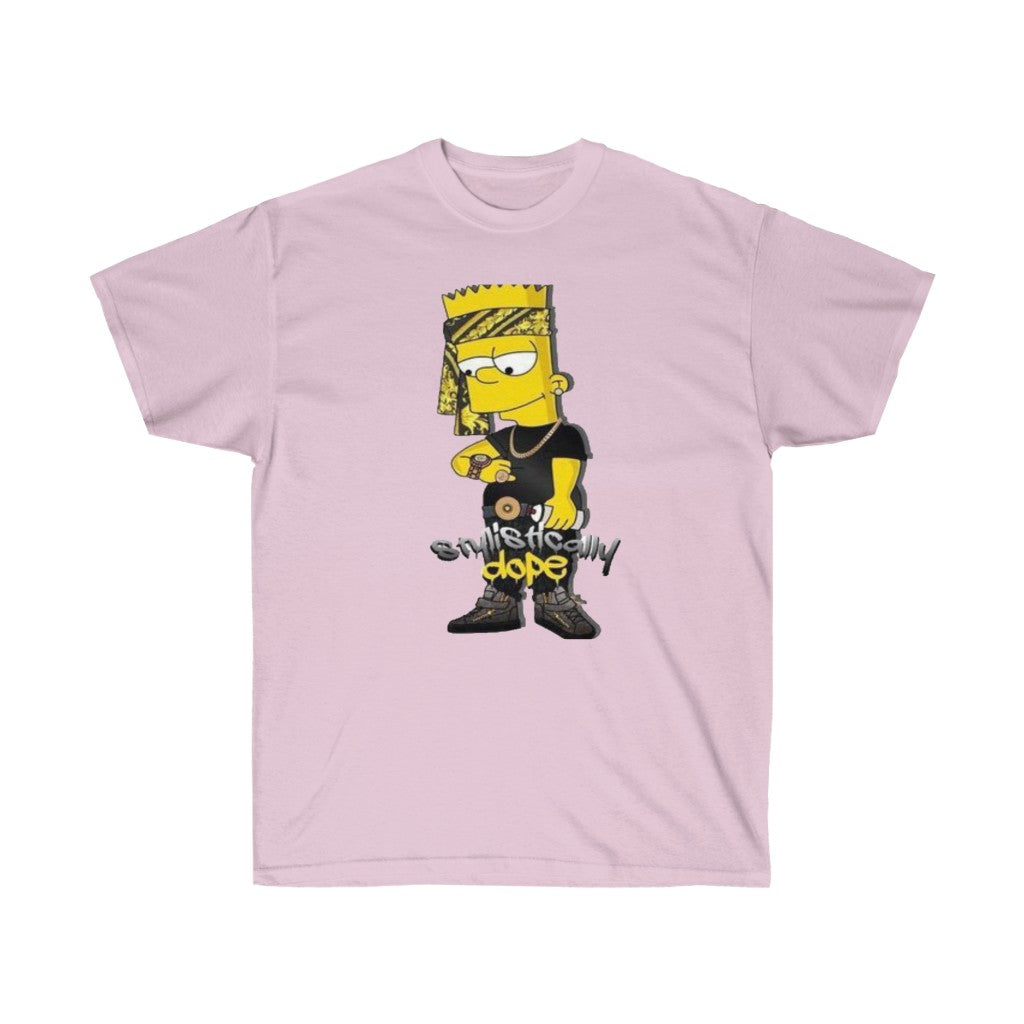 Dope Bart Unisex Tee, Custom T-shirt, Graphic T-shirt, Bart Simpson Tee - CustomDripStore