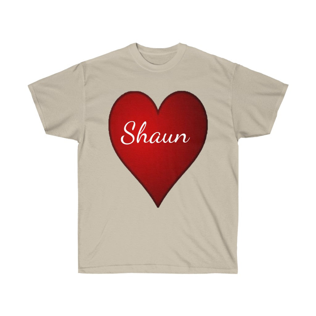 Personalized Unisex Tee, Valentine's Day Tee, Heart Tee, Love T-shirts, Personalized t-shirt, Custom t-shirts - CustomDripStore