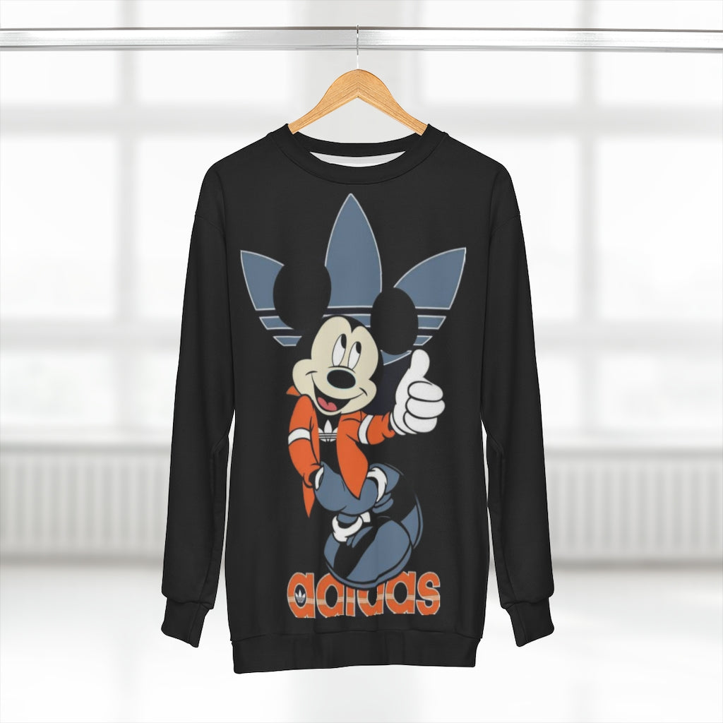 Mickey Adidas Unisex Sweatshirt, Mickey mouse Sweatshirt, Custom Sweatshirt, Graphic Sweatshirt, Amine Sweatshirt - CustomDripStore