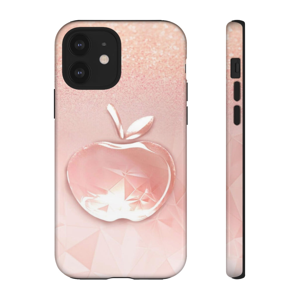 Pink apple Tough Cases, Apple cases, pink cases, Custom phone cases, Graphic phone cases - CustomDripStore