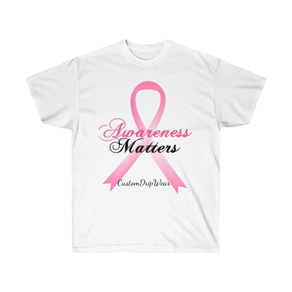 Breast Cancer Awareness Matters Unisex Ultra Cotton Tee - CustomDripStore