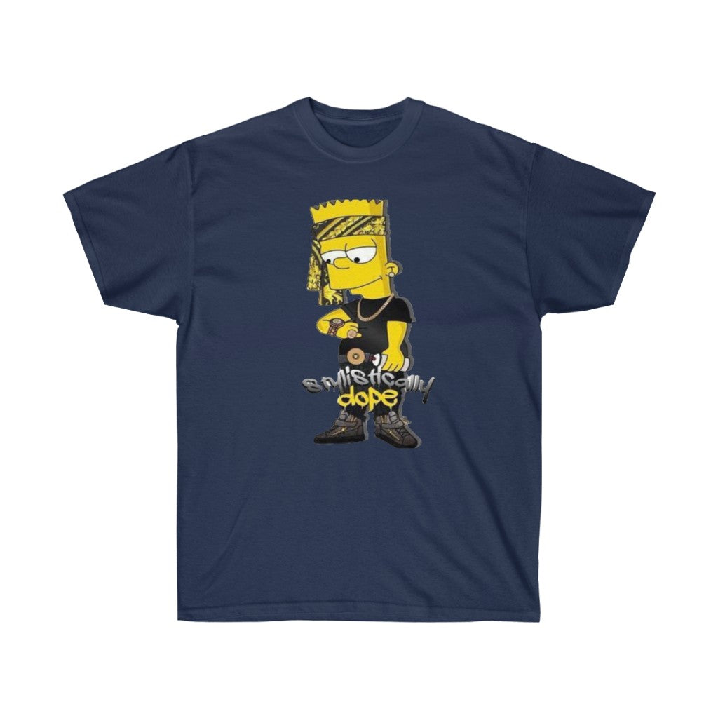 Dope Bart Unisex Tee, Custom T-shirt, Graphic T-shirt, Bart Simpson Tee - CustomDripStore