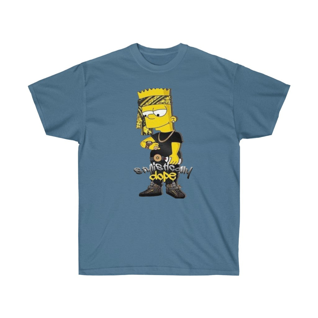 Dope Bart Unisex Tee, Custom T-shirt, Graphic T-shirt, Bart Simpson Tee - CustomDripStore