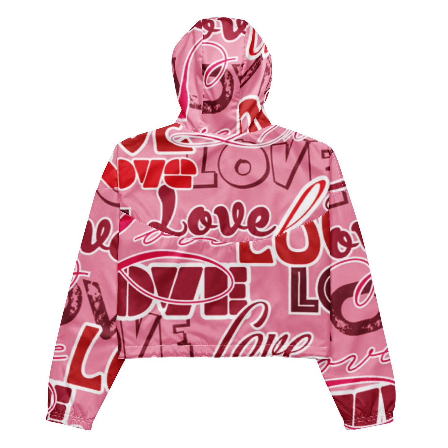 Custom Drip's Love Women’s cropped windbreaker - CustomDripStore
