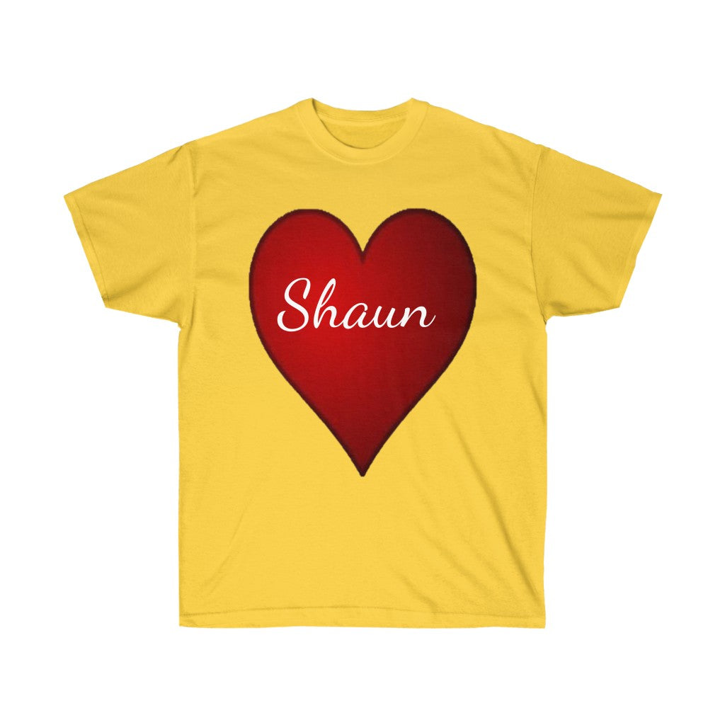 Personalized Unisex Tee, Valentine's Day Tee, Heart Tee, Love T-shirts, Personalized t-shirt, Custom t-shirts - CustomDripStore