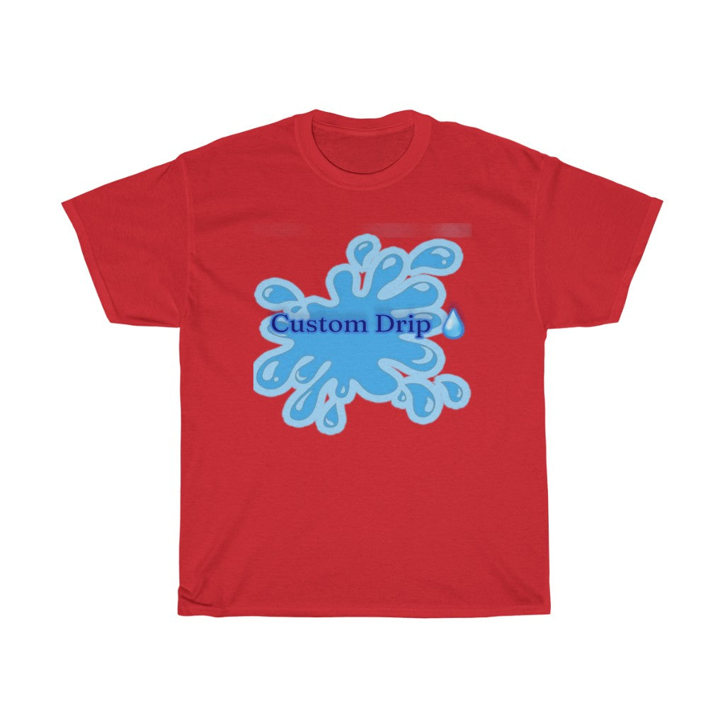 Custom Drip blue splash Unisex Heavy Cotton Tee - CustomDripStore