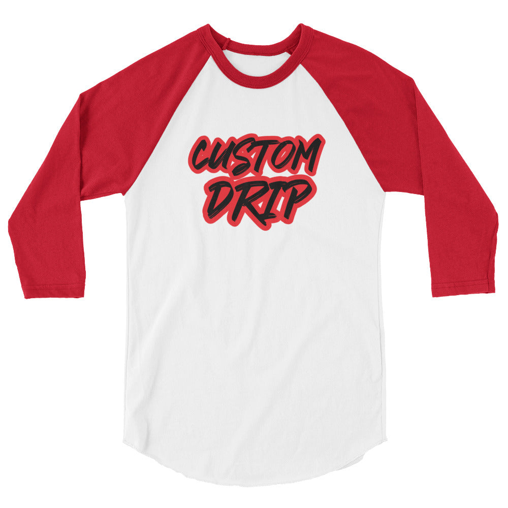 Custom Drip's 3/4 sleeve raglan shirt - CustomDripStore