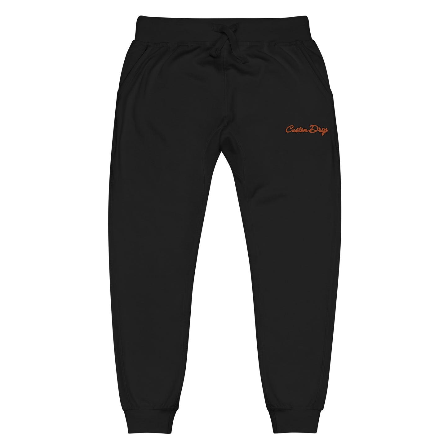 Custom Drip's Orange & Black logo Unisex fleece sweatpants - CustomDripStore