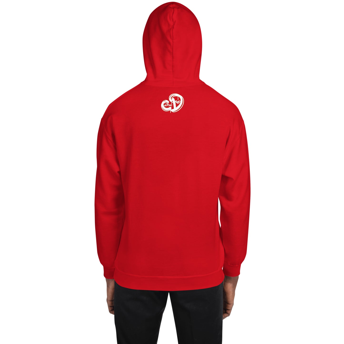 Custom Drips Red & white logo Unisex Hoodie - CustomDripStore