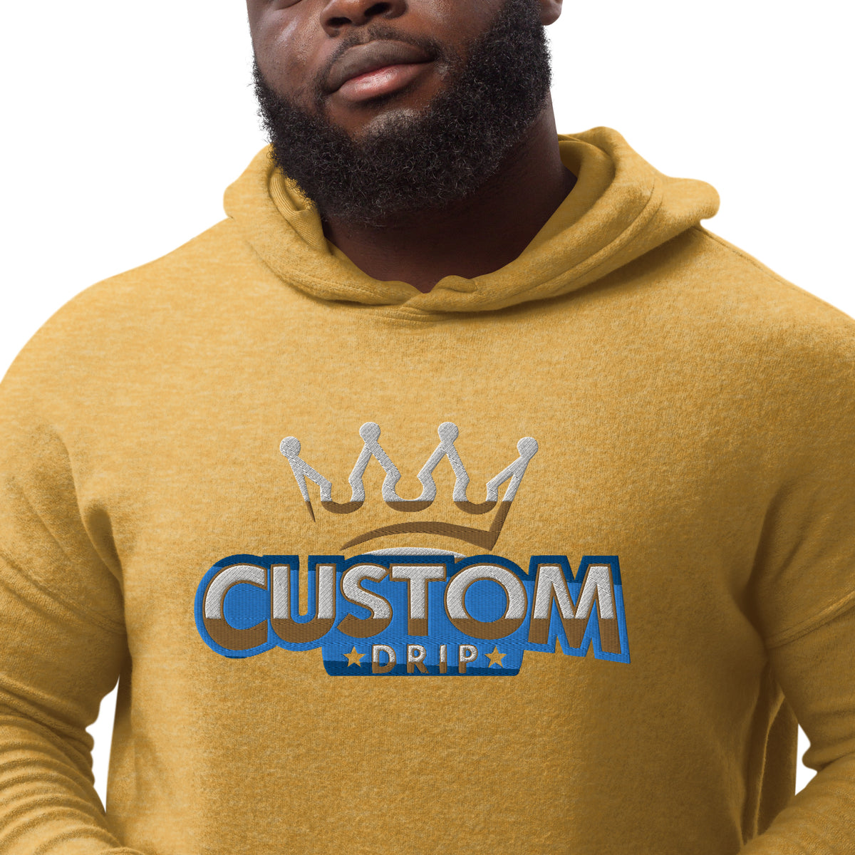 Sueded fleece hoodie - CustomDripStore