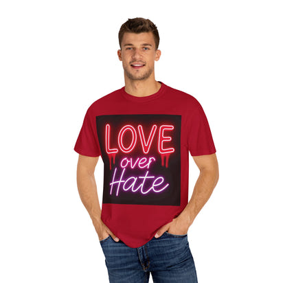 Garment-Dyed T-shirt Love over Hate
