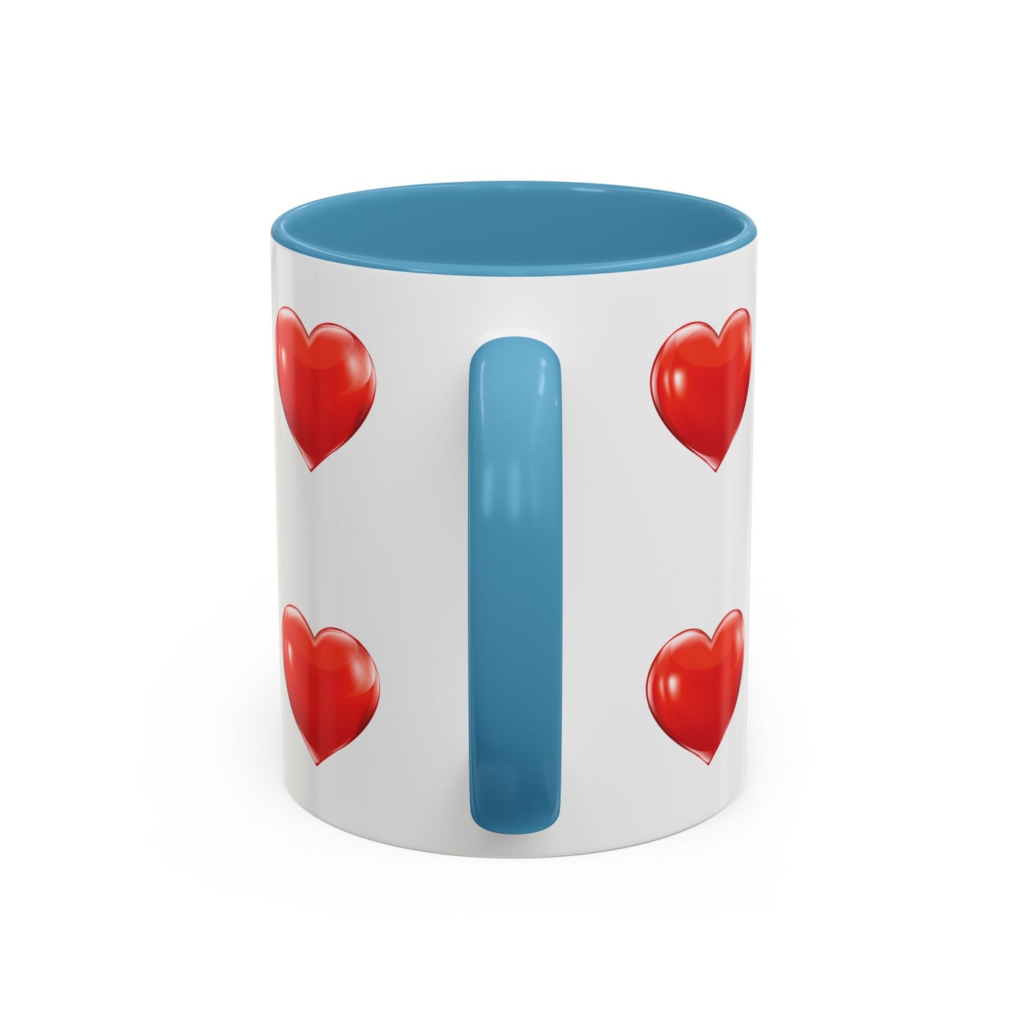 Valentine "Be Mine" Accent Coffee Mug — Heart & Kisses (11/15 oz)