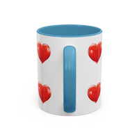 Valentine "Be Mine" Accent Coffee Mug — Heart & Kisses (11/15 oz)