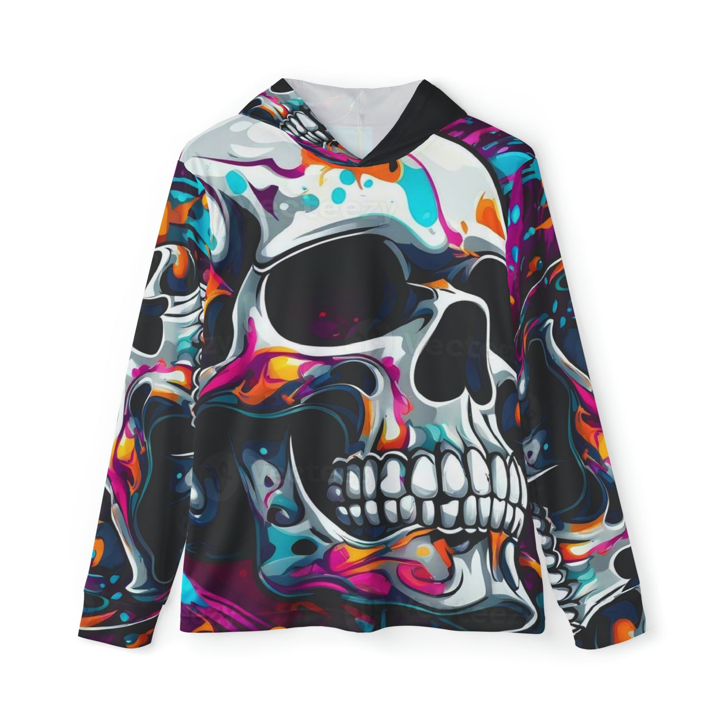 Men's Sports Skull Warmup Hoodie