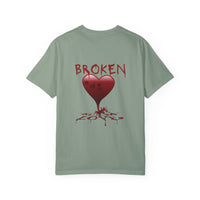 Broken Heart Unisex Garment-Dyed T-shirt
