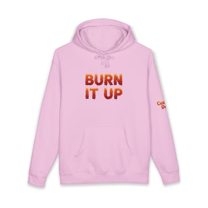 Burn It Up Hoodie — Fiery Skull Motorcycle Graphic Sweatshirt
