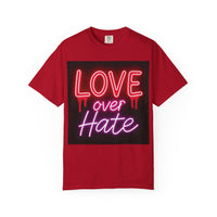Garment-Dyed T-shirt Love over Hate