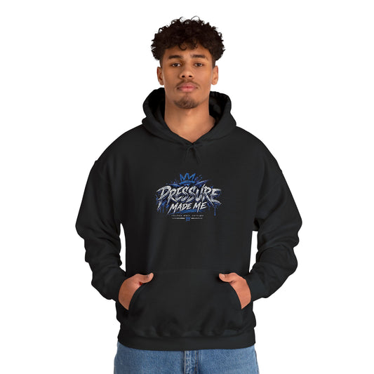 Pressure Made Me' Distressed Graphic Pullover