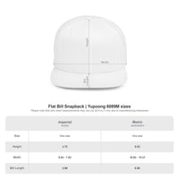 Snapback Hat - 'Blissful Pressure' Blue Graffiti Flat Bill Cap