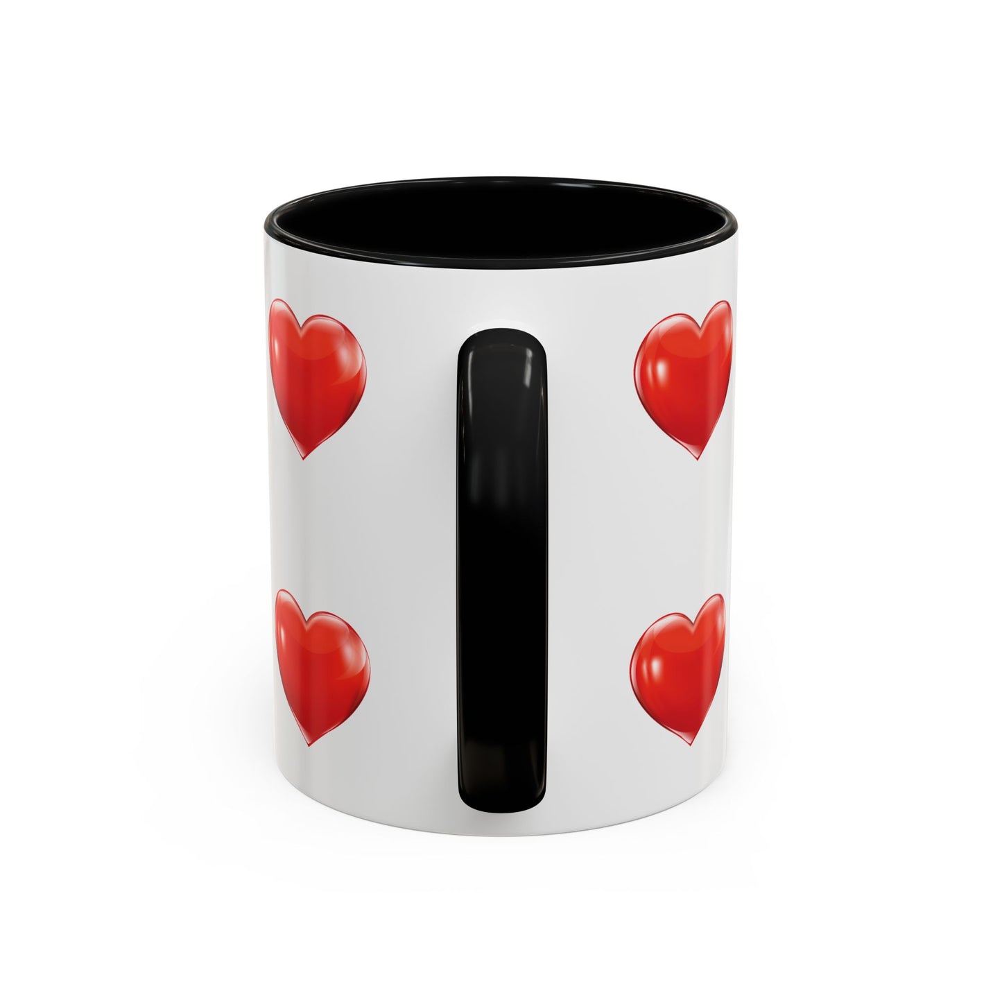 Valentine "Be Mine" Accent Coffee Mug — Heart & Kisses (11/15 oz)