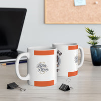 Chicago Bears Retro Roaring Bear Football Ceramic Mug — 11oz & 15oz
