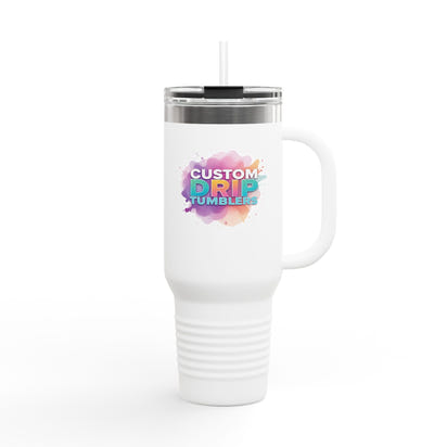 Stainless Steel Tumbler Insulated Travel Mug 40oz Custom Drip Design