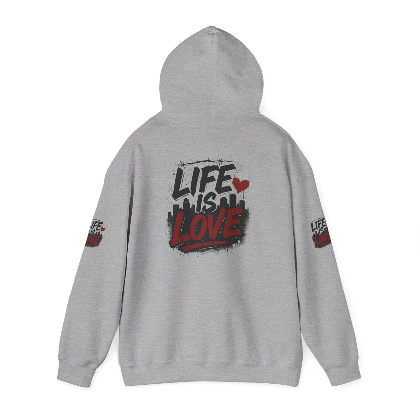 Life Is Love Hoodie — Inspirational Graphic Sweatshirt