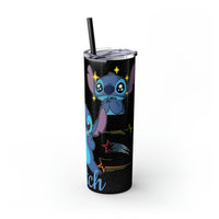Stitch Skinny Tumbler with Straw, 20oz
