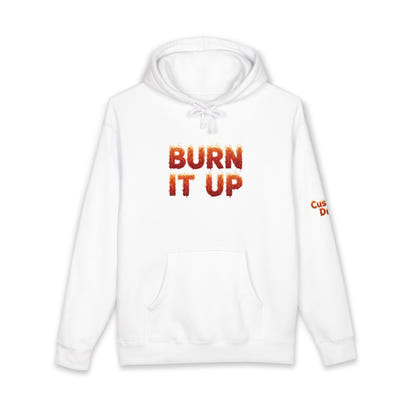 Burn It Up Hoodie — Fiery Skull Motorcycle Graphic Sweatshirt