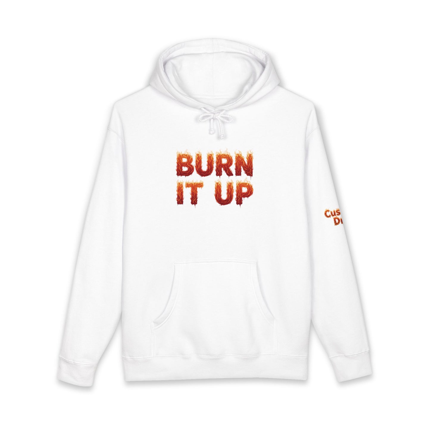 Burn It Up Hoodie — Fiery Skull Motorcycle Graphic Sweatshirt