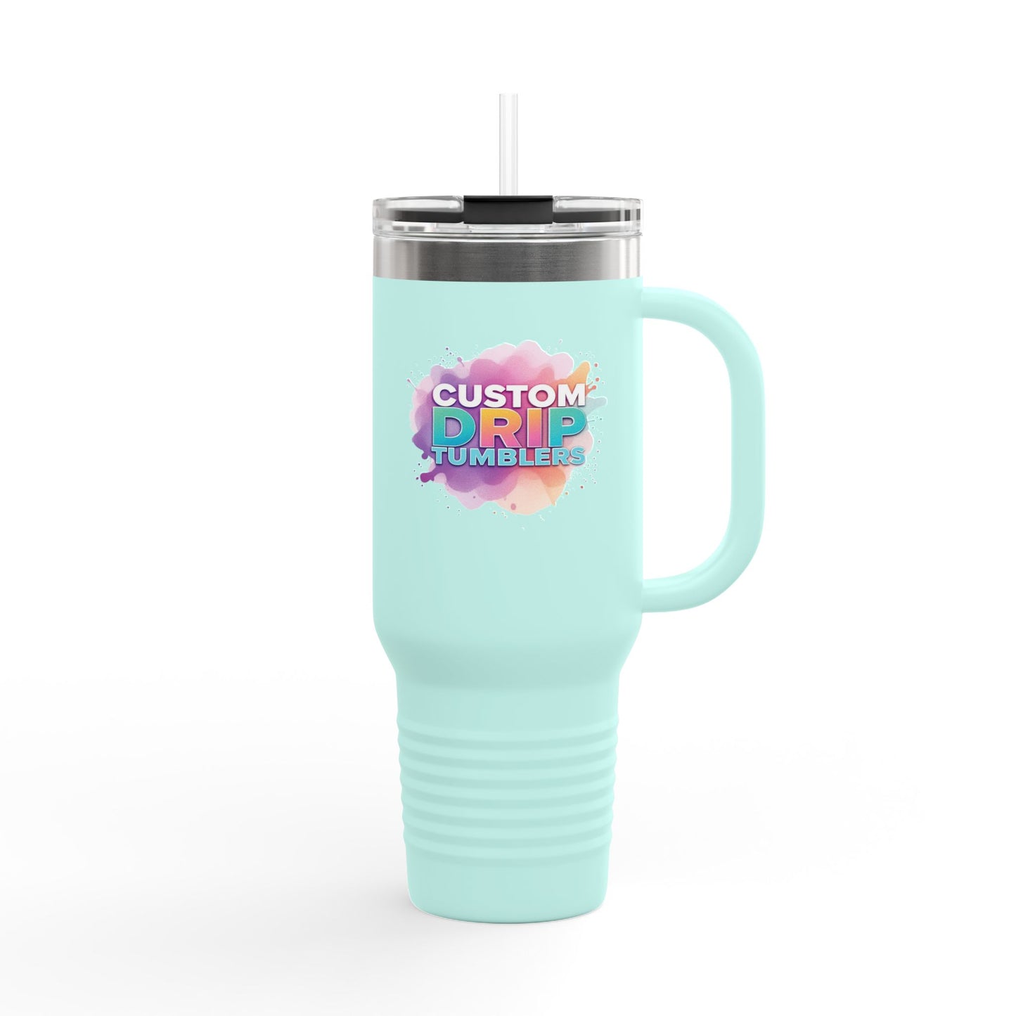 Stainless Steel Tumbler Insulated Travel Mug 40oz Custom Drip Design