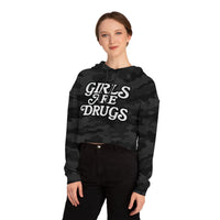 Girls Are Drugs Cropped Hoodie