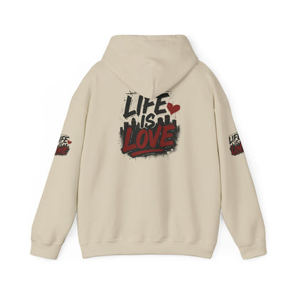 Life Is Love Hoodie — Inspirational Graphic Sweatshirt