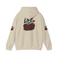 Life Is Love Hoodie — Inspirational Graphic Sweatshirt