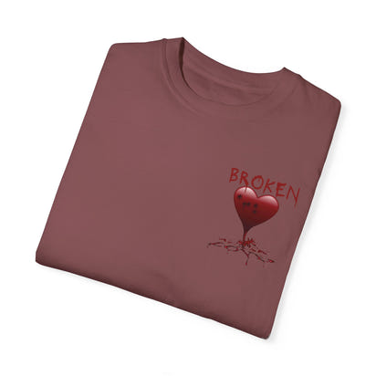 Broken Heart Unisex Garment-Dyed T-shirt