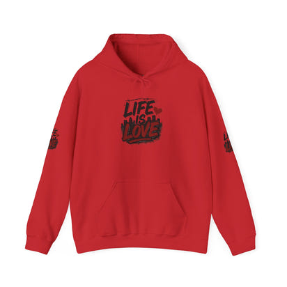 Life Is Love Hoodie — Inspirational Graphic Sweatshirt