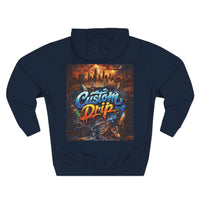 Custom Drip Urban Hoodie — Three-Panel Fleece Hoodie