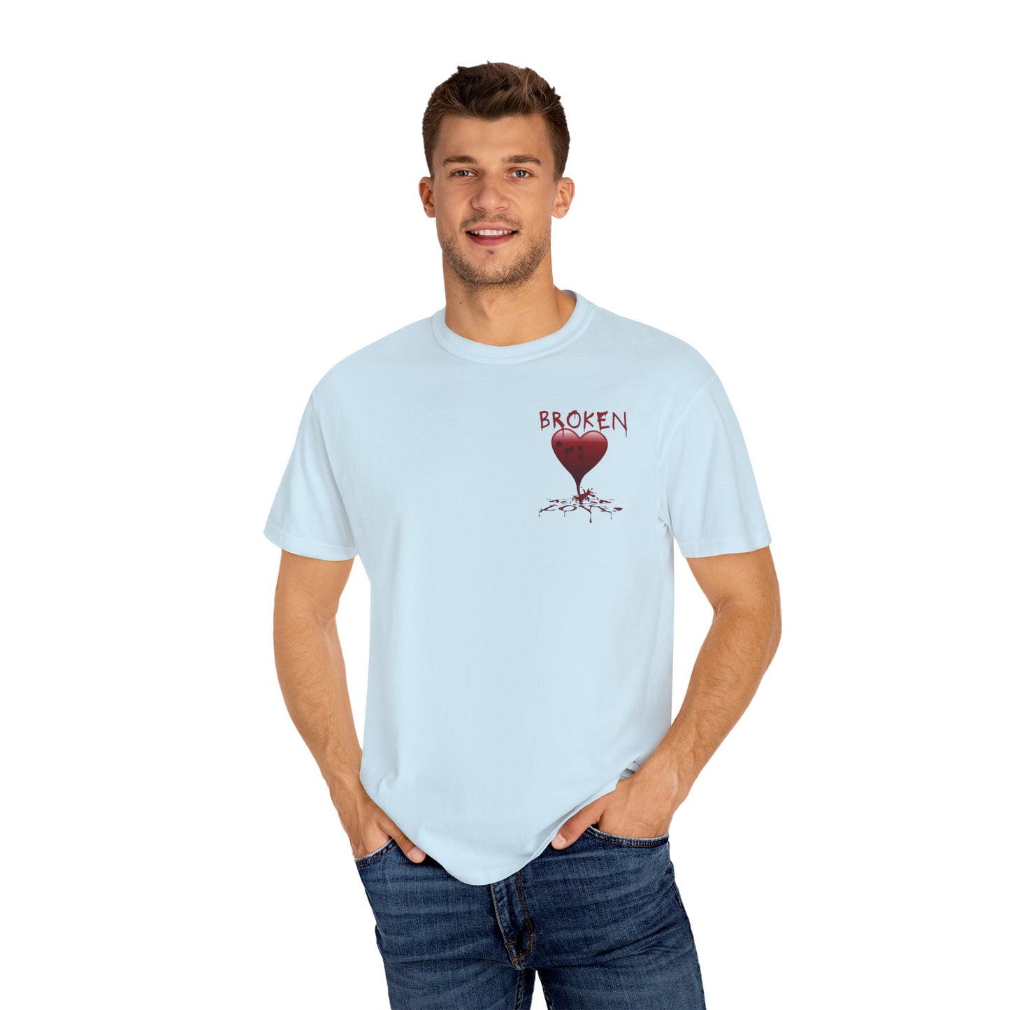 Broken Heart Unisex Garment-Dyed T-shirt