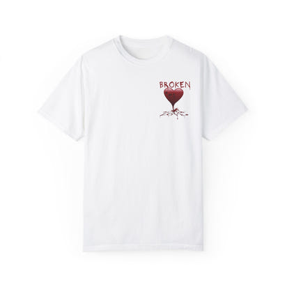 Broken Heart Unisex Garment-Dyed T-shirt