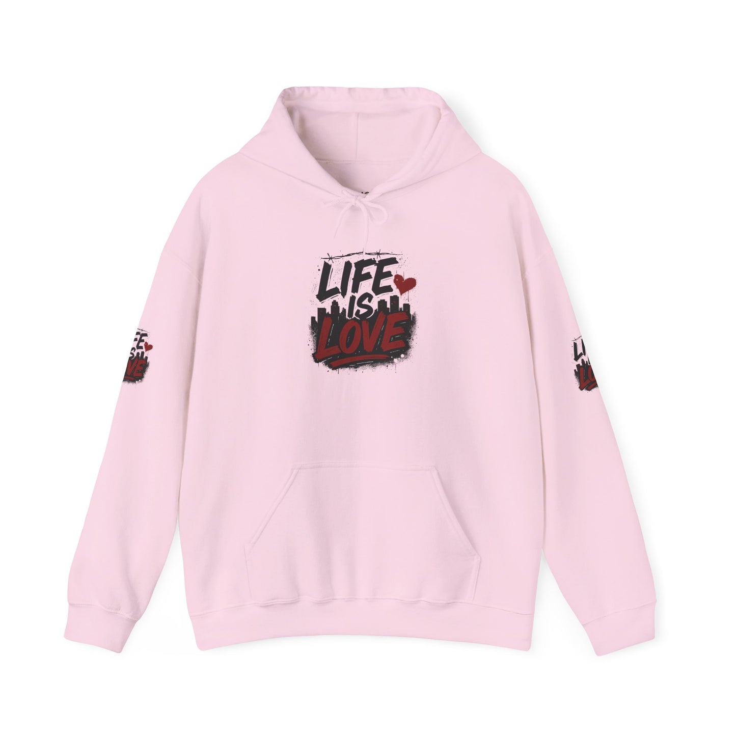 Life Is Love Hoodie — Inspirational Graphic Sweatshirt