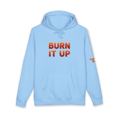 Burn It Up Hoodie — Fiery Skull Motorcycle Graphic Sweatshirt