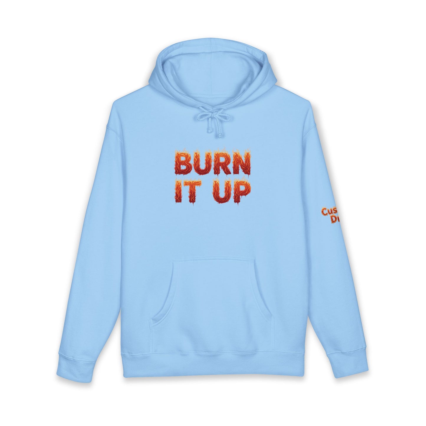 Burn It Up Hoodie — Fiery Skull Motorcycle Graphic Sweatshirt
