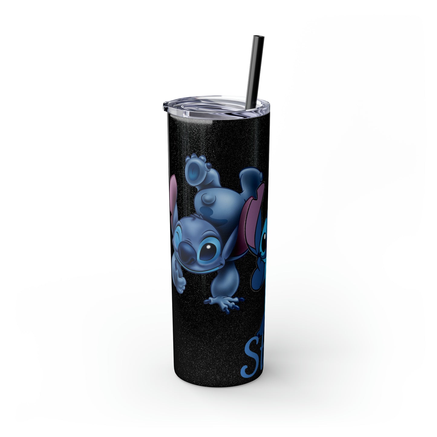 Stitch Skinny Tumbler with Straw, 20oz
