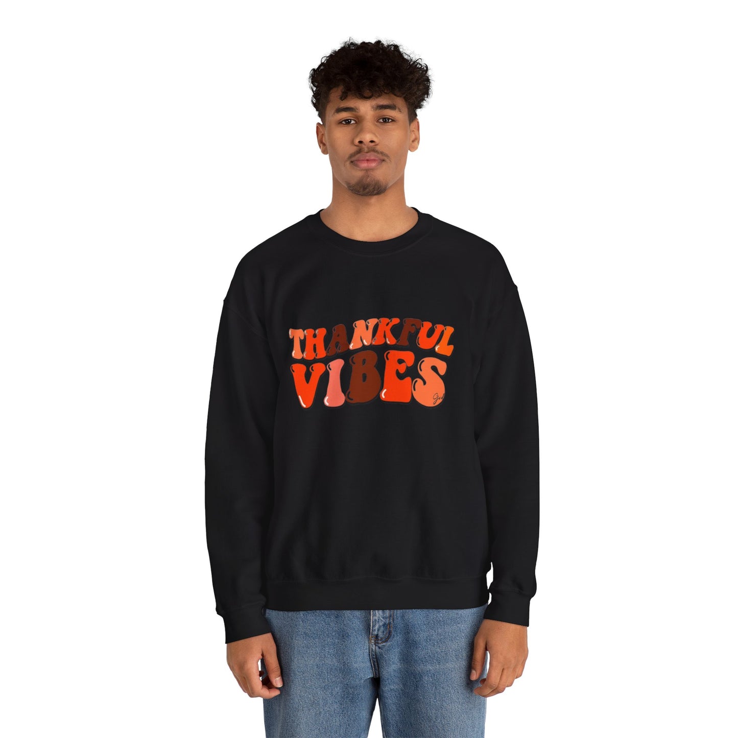 Thankful Vibes Heavy Blend™ Crewneck Sweatshirt
