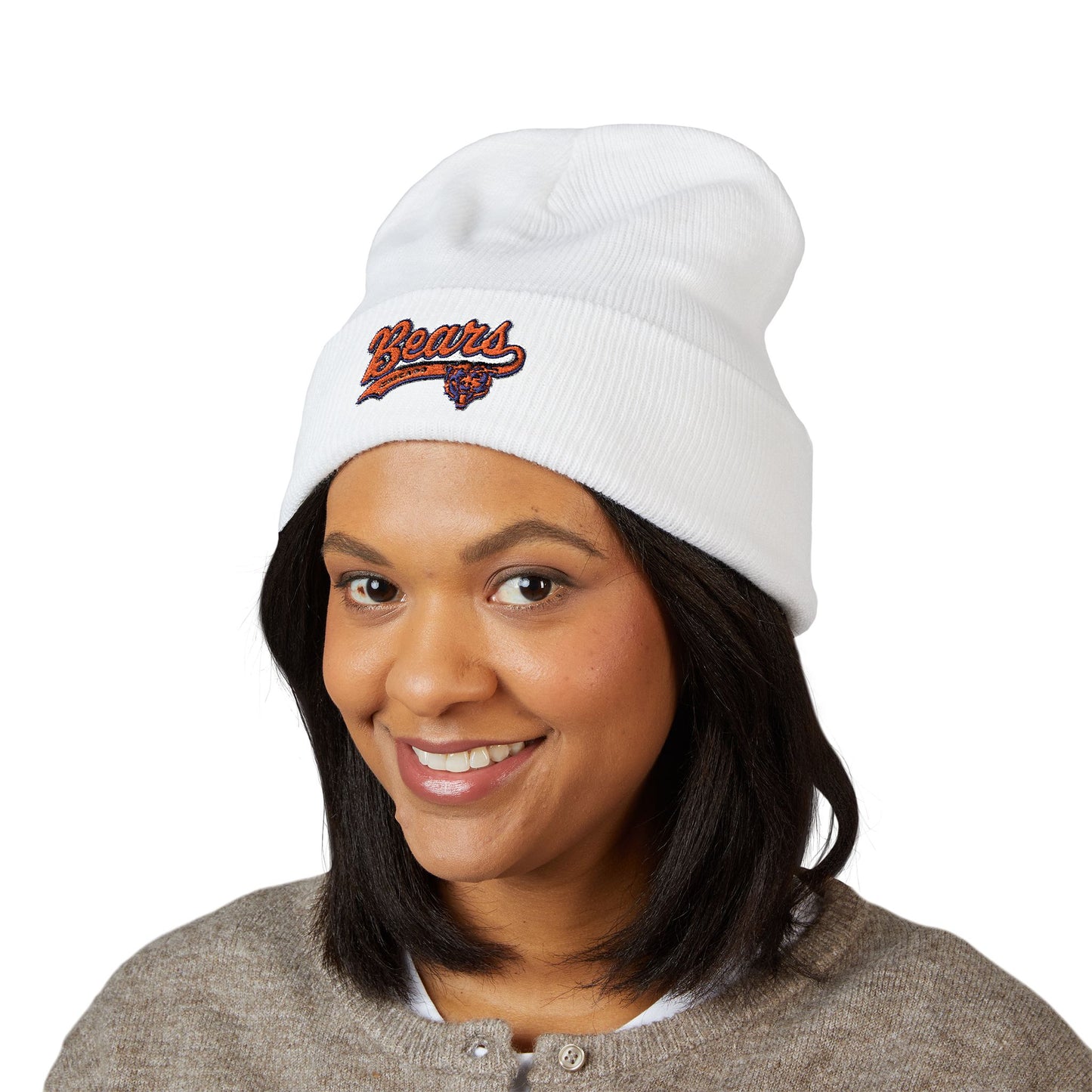 Chicago Bears Embroidered Beanie — Classic Cuffed Knit Cap